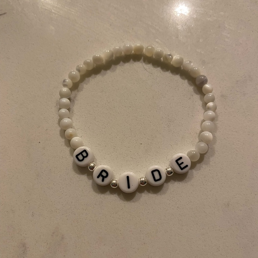 Bride stretchy bracelet